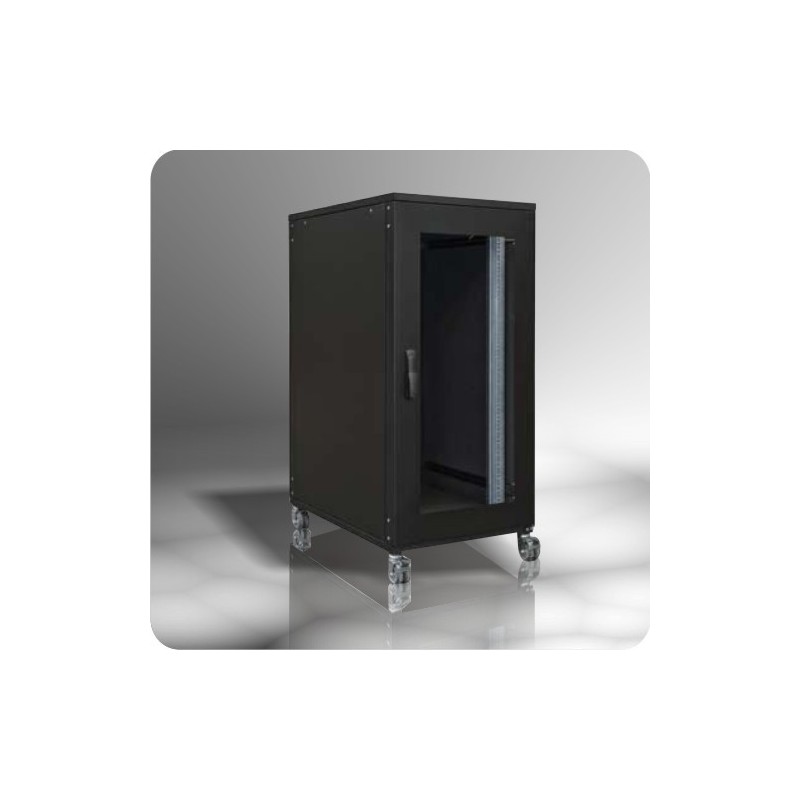 Armario rack 19 acustico (insonorizado), 25U 600 x 1000 negro