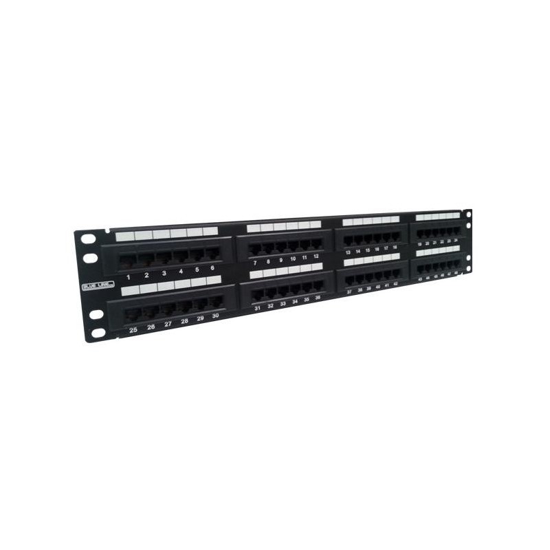 Patch panel 48 puertos Cat5e 2U Rj45 utp