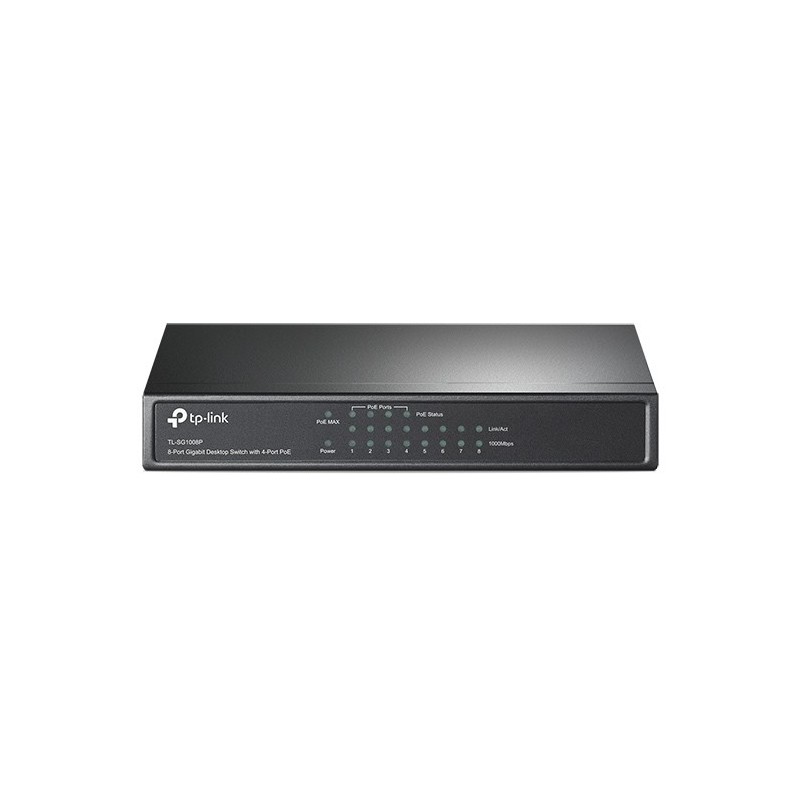 Switch TP-Link 8 puertos Gigabit 10/100/1000 y 4 POE