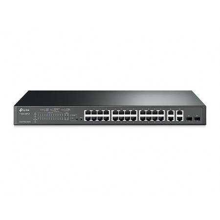 Switch Tp-Link 24 puertos enrackable Inteligente 10/100 POE plus 