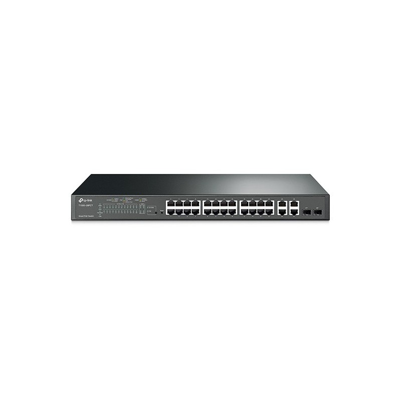 Switch Tp-Link 24 puertos enrackable Inteligente 10/100 POE plus 
