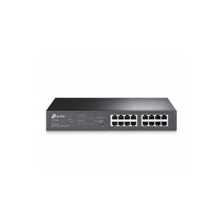 Switch Tp-Link 16 puertos enrackable Gigabit 10/100/1000 y 8 puertos POE