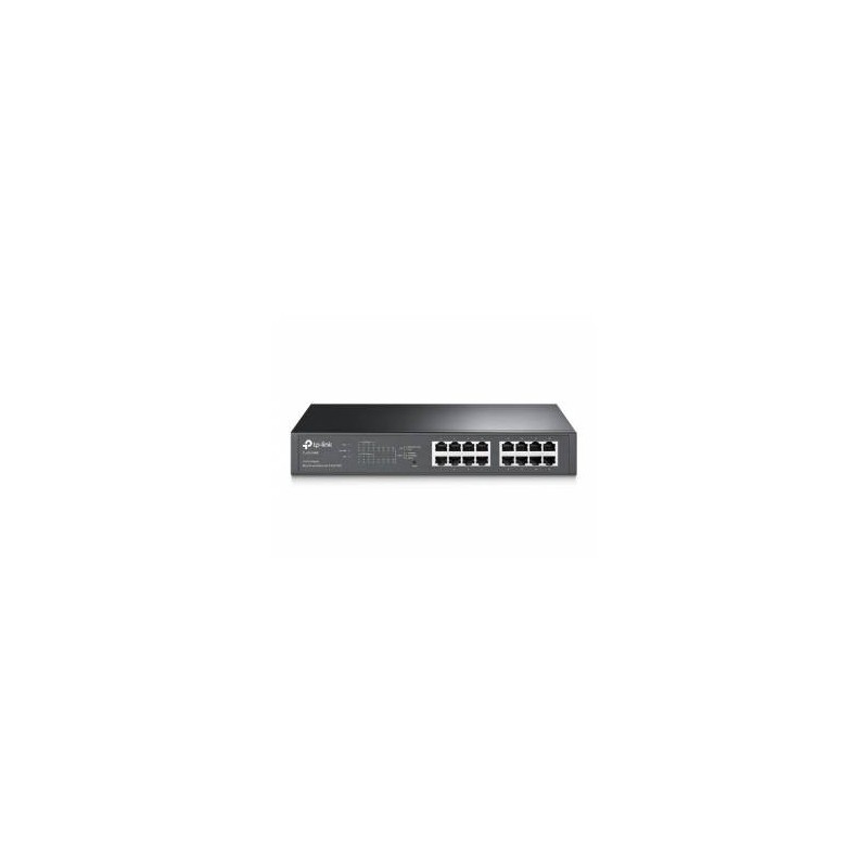 Switch Tp-Link 16 puertos enrackable Gigabit 10/100/1000 y 8 puertos POE