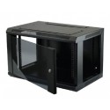 Rack mural 12U, 600 x 600,  Color Negro 