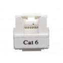 Modulo hembra RJ45 Cat 6 UTP tipo Keystone Lapara Networking