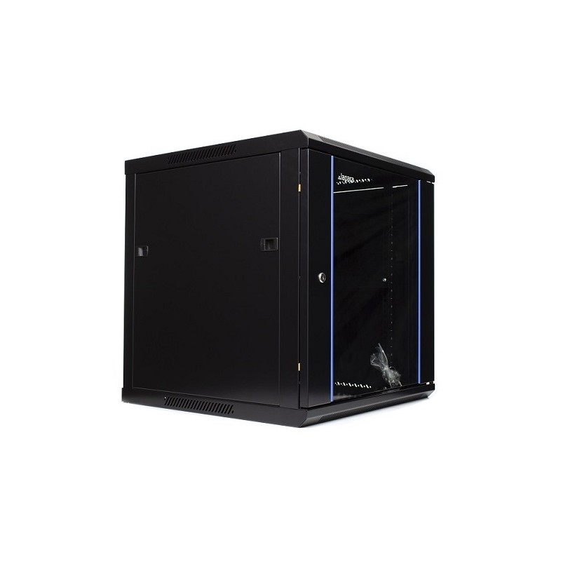 Rack mural 12U, 600 x 600, Color Negro Lapara Networking