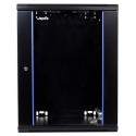 Rack mural 15U, 600 x 600, Color Negro Lapara Networking