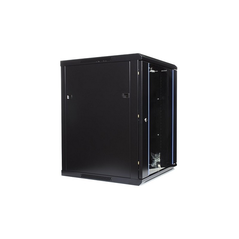 Rack mural 15U, 600 x 600, Color Negro Lapara Networking