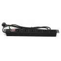 Regleta rack 19 12 tomas IEC con interruptor Lapara Networking