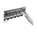 Patch panel rack  1U  24 x RJ45 doble hembra Cat6 FTP